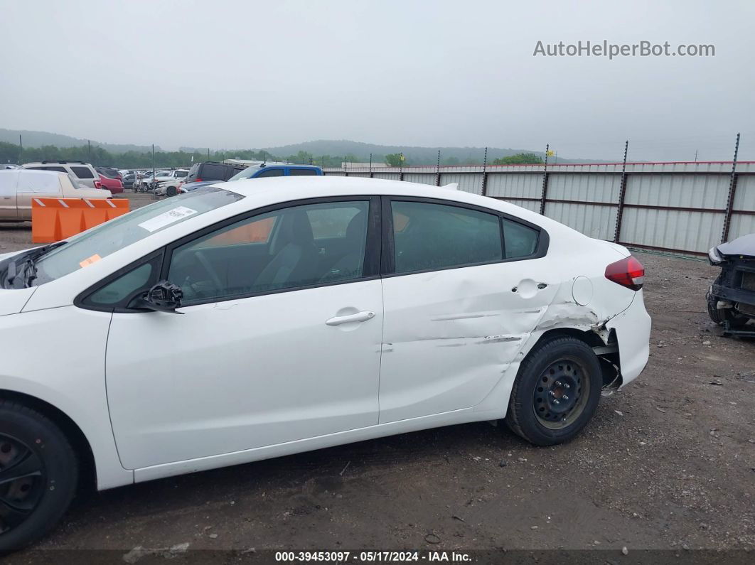 2017 Kia Forte Lx White vin: 3KPFK4A77HE127175