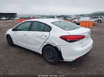 2017 Kia Forte Lx White vin: 3KPFK4A77HE127175