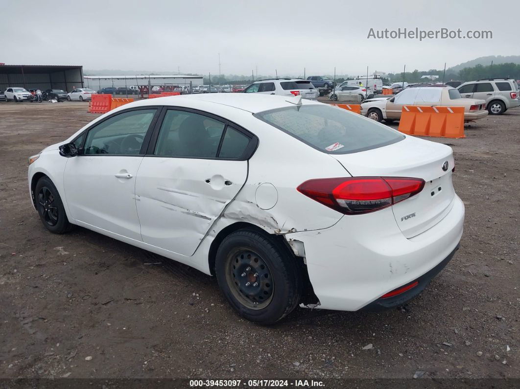 2017 Kia Forte Lx White vin: 3KPFK4A77HE127175