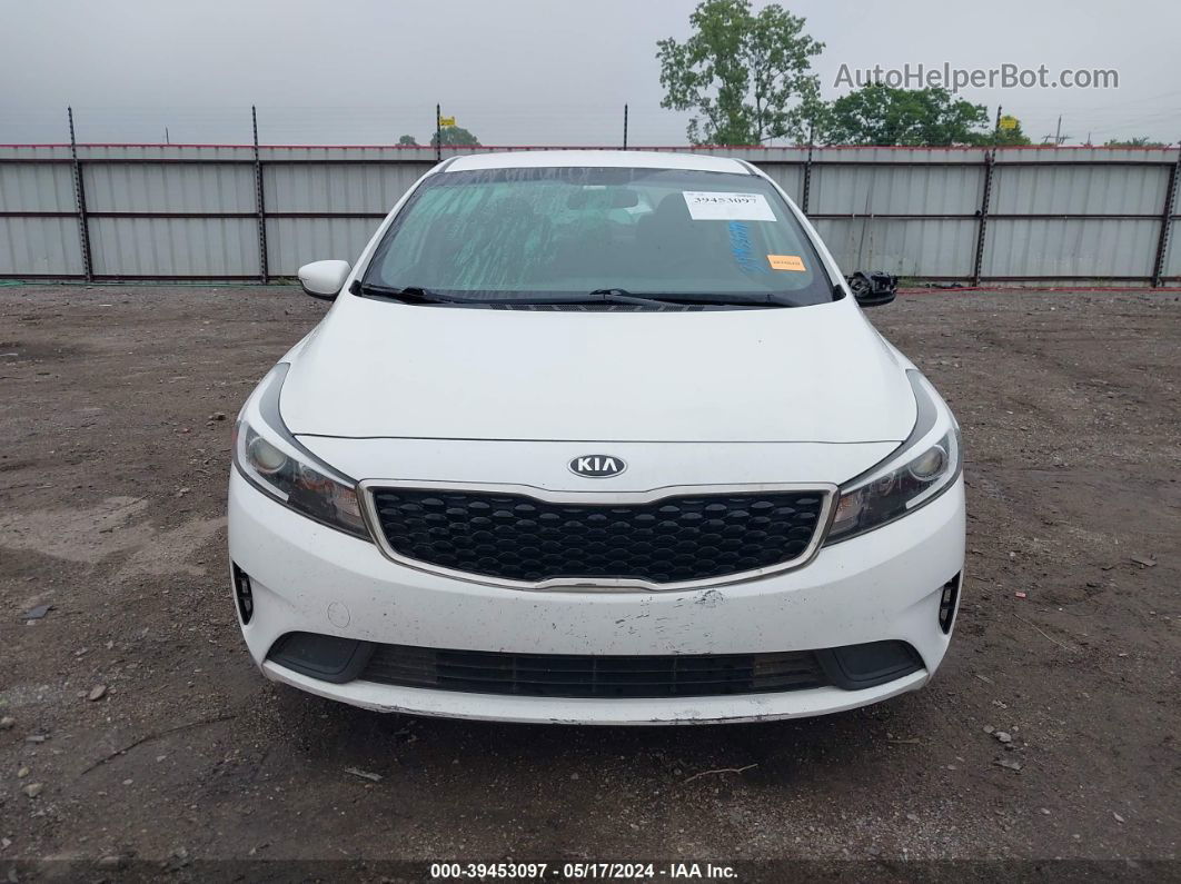 2017 Kia Forte Lx White vin: 3KPFK4A77HE127175