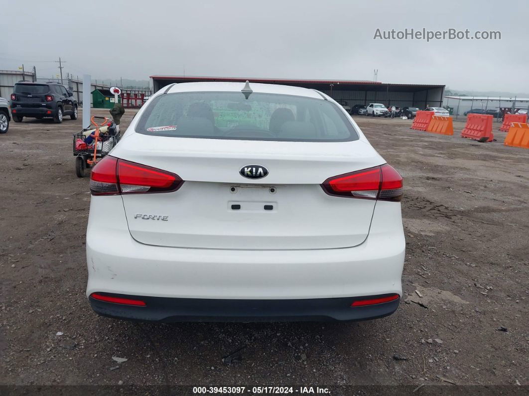 2017 Kia Forte Lx White vin: 3KPFK4A77HE127175