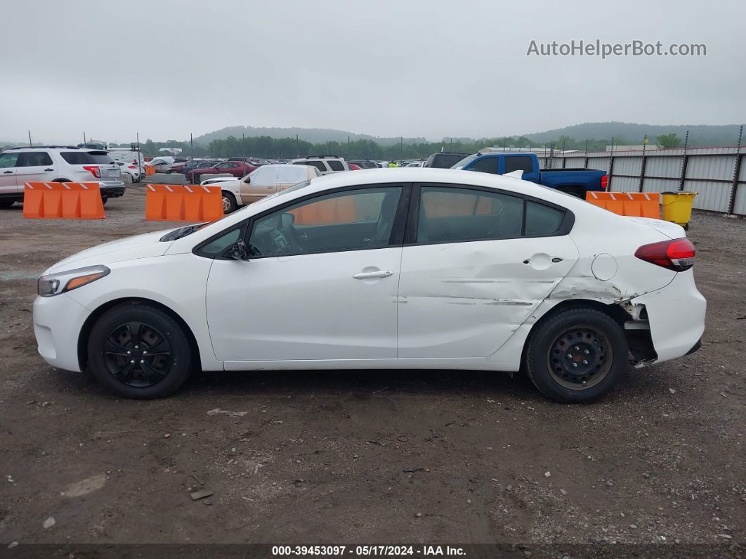 2017 Kia Forte Lx White vin: 3KPFK4A77HE127175