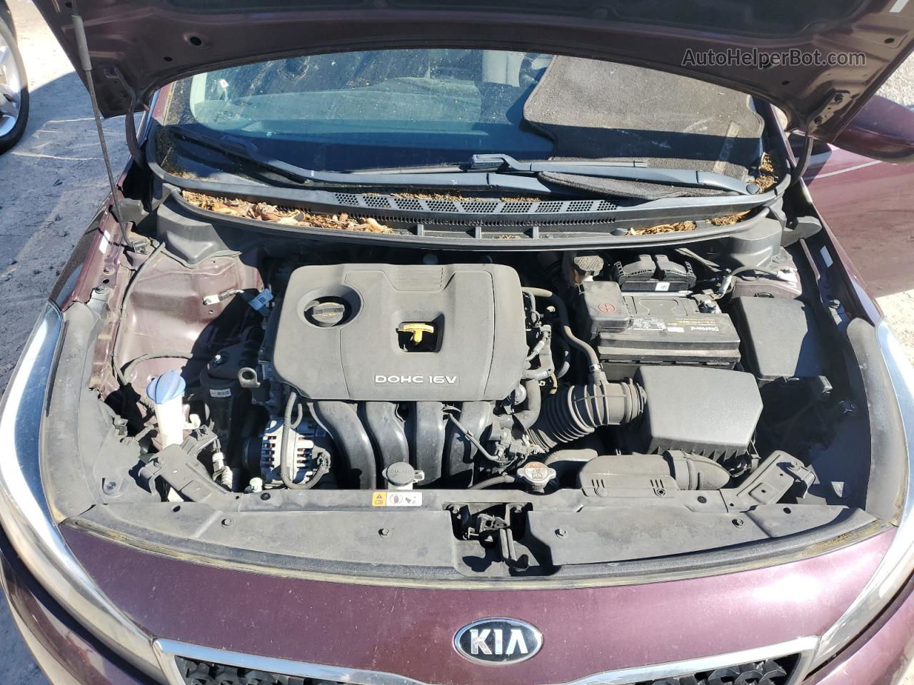 2017 Kia Forte Lx Burgundy vin: 3KPFK4A77HE143554