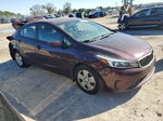 2017 Kia Forte Lx Burgundy vin: 3KPFK4A77HE143554