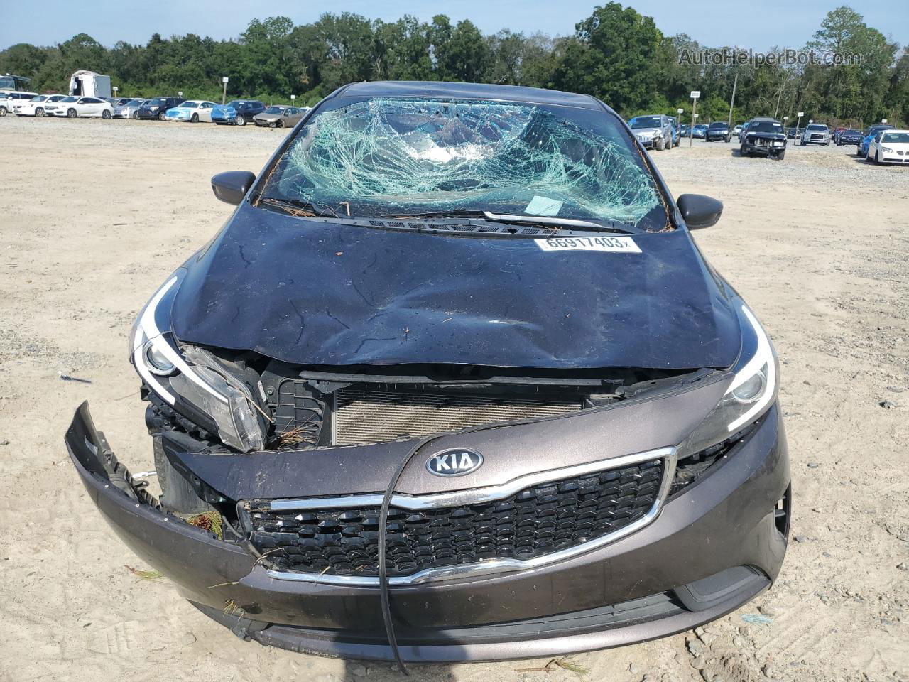 2017 Kia Forte Lx Gray vin: 3KPFK4A77HE160211