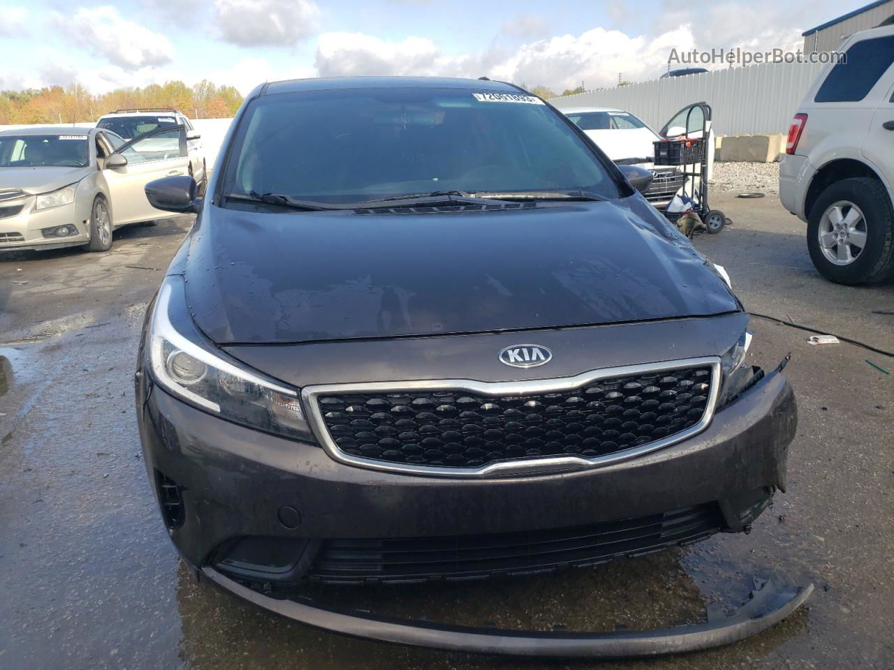 2018 Kia Forte Lx Серый vin: 3KPFK4A77JE176818