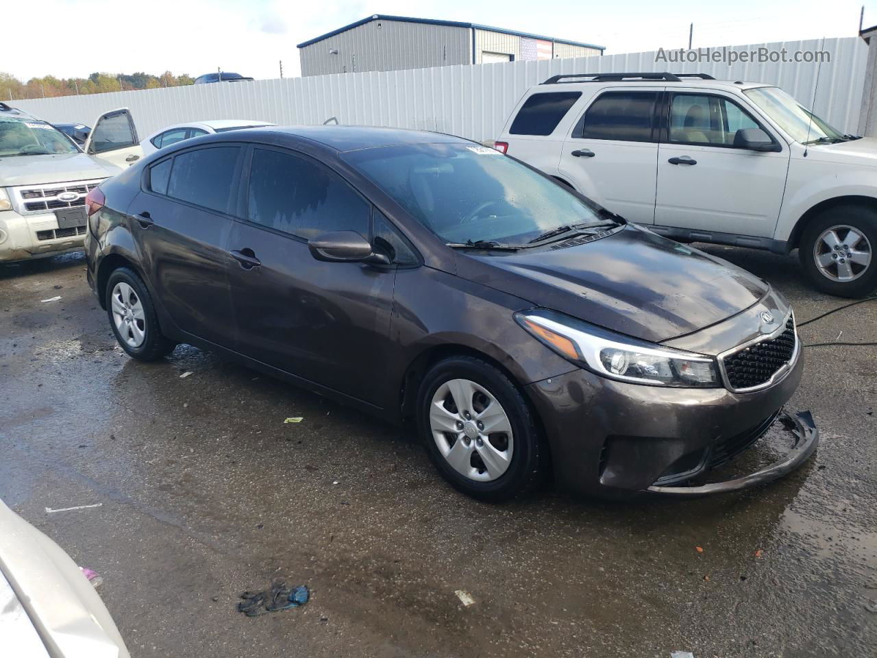 2018 Kia Forte Lx Gray vin: 3KPFK4A77JE176818