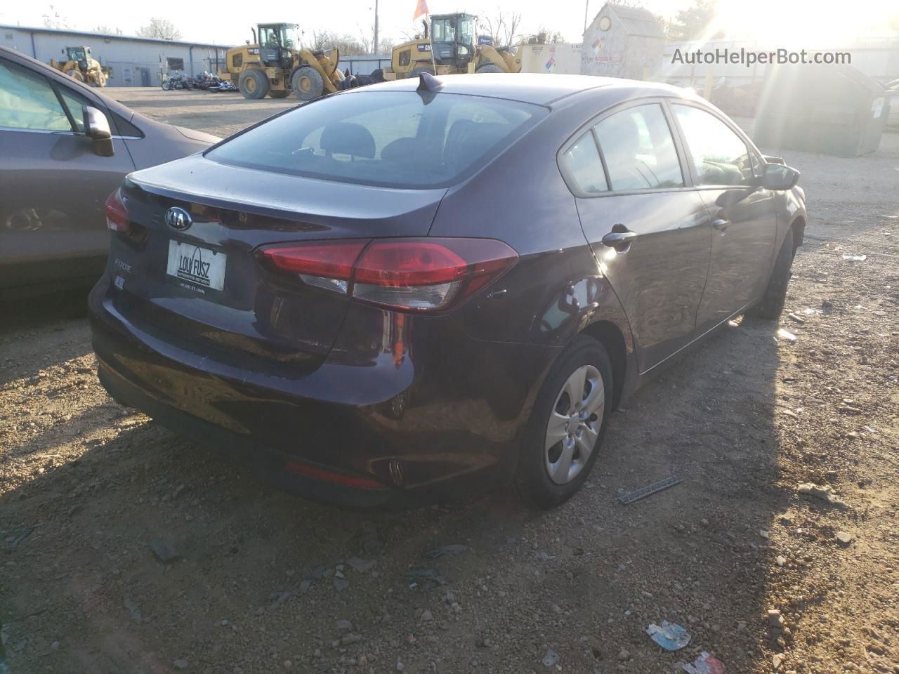 2018 Kia Forte Lx Burgundy vin: 3KPFK4A77JE188824