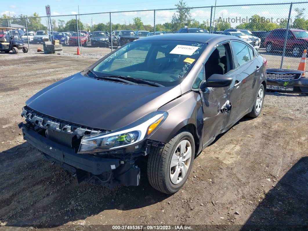 2018 Kia Forte Lx Brown vin: 3KPFK4A77JE216556