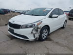 2018 Kia Forte Lx White vin: 3KPFK4A77JE242557