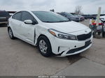 2018 Kia Forte Lx White vin: 3KPFK4A77JE242557