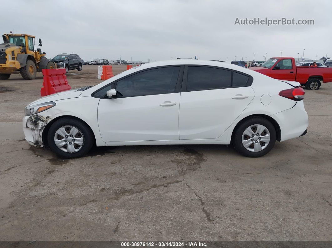 2018 Kia Forte Lx White vin: 3KPFK4A77JE242557