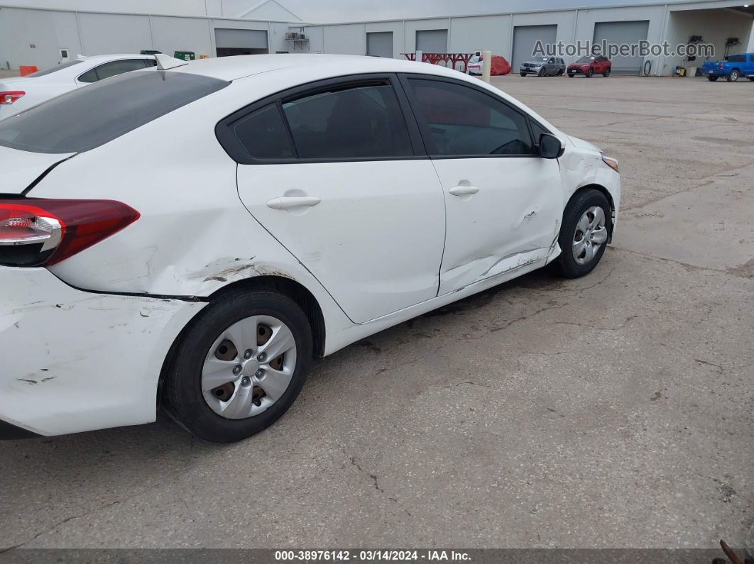 2018 Kia Forte Lx White vin: 3KPFK4A77JE242557