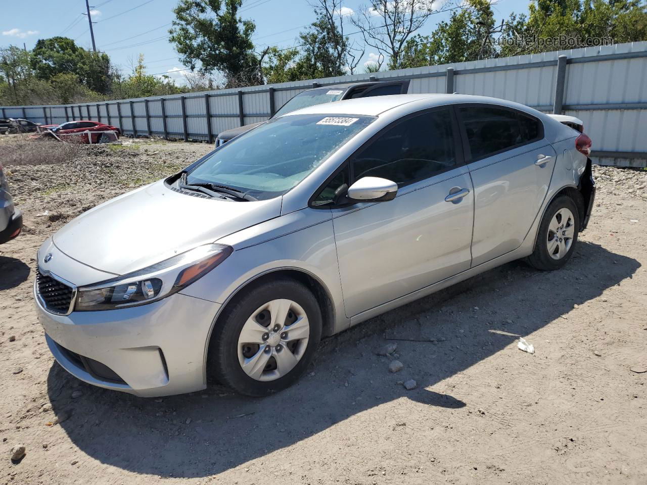 2017 Kia Forte Lx Silver vin: 3KPFK4A78HE022919