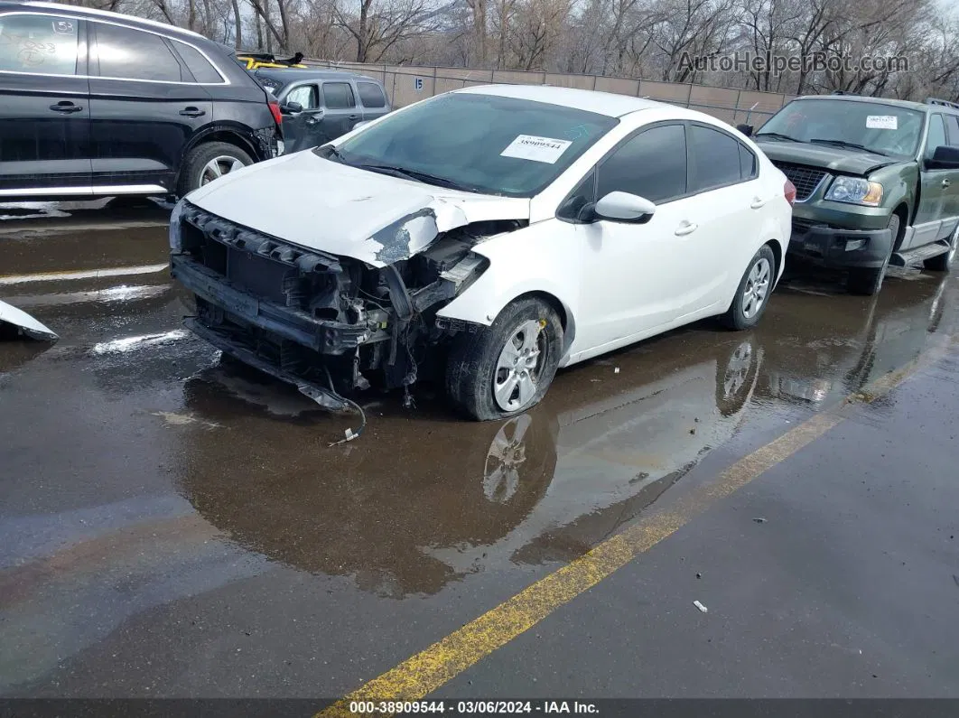 2017 Kia Forte Lx White vin: 3KPFK4A78HE040269