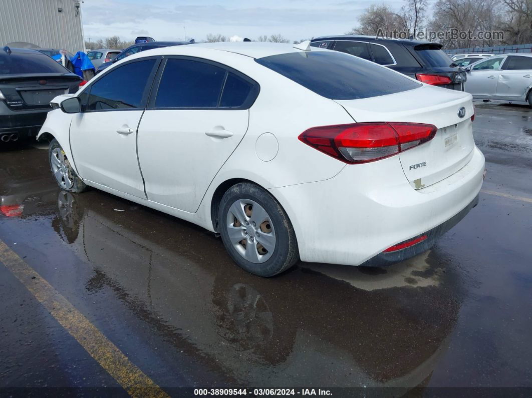 2017 Kia Forte Lx White vin: 3KPFK4A78HE040269