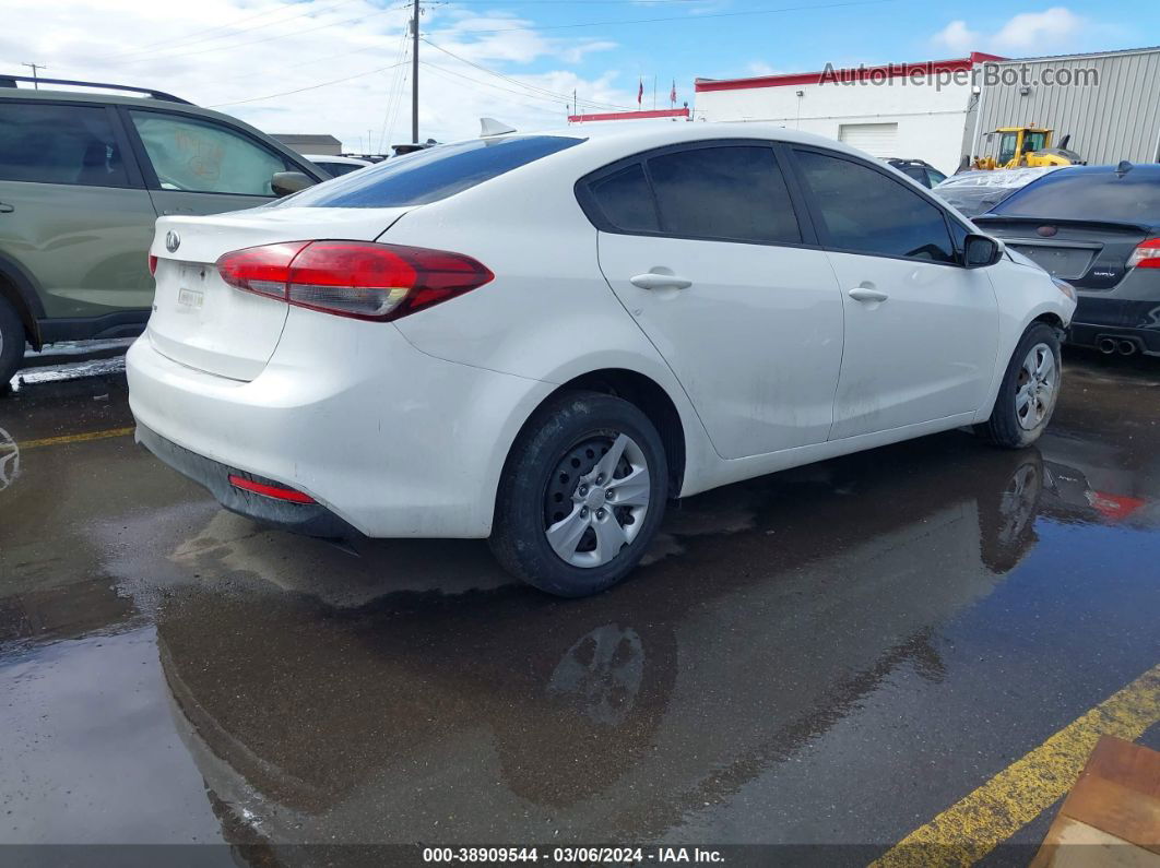 2017 Kia Forte Lx White vin: 3KPFK4A78HE040269