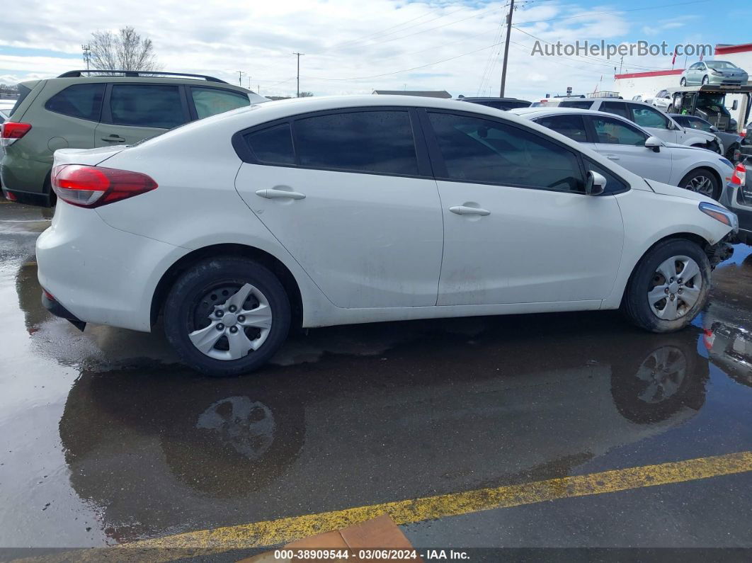 2017 Kia Forte Lx White vin: 3KPFK4A78HE040269