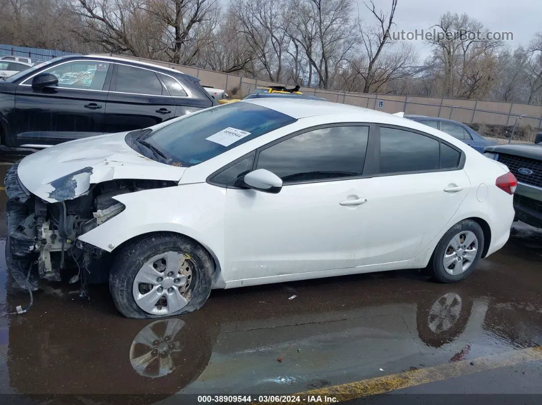 2017 Kia Forte Lx White vin: 3KPFK4A78HE040269