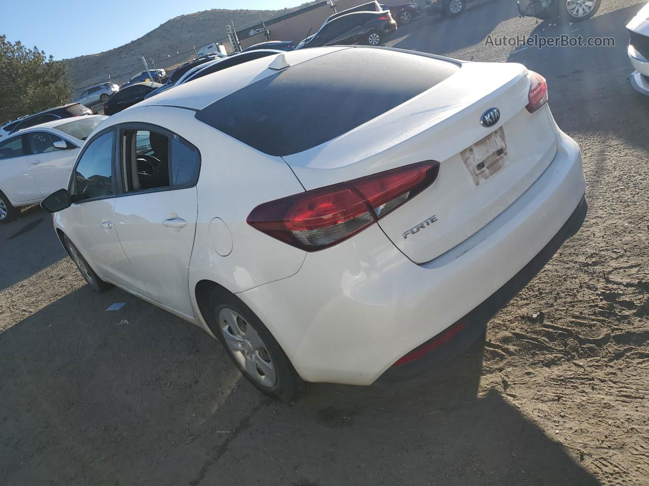 2017 Kia Forte Lx White vin: 3KPFK4A78HE043642