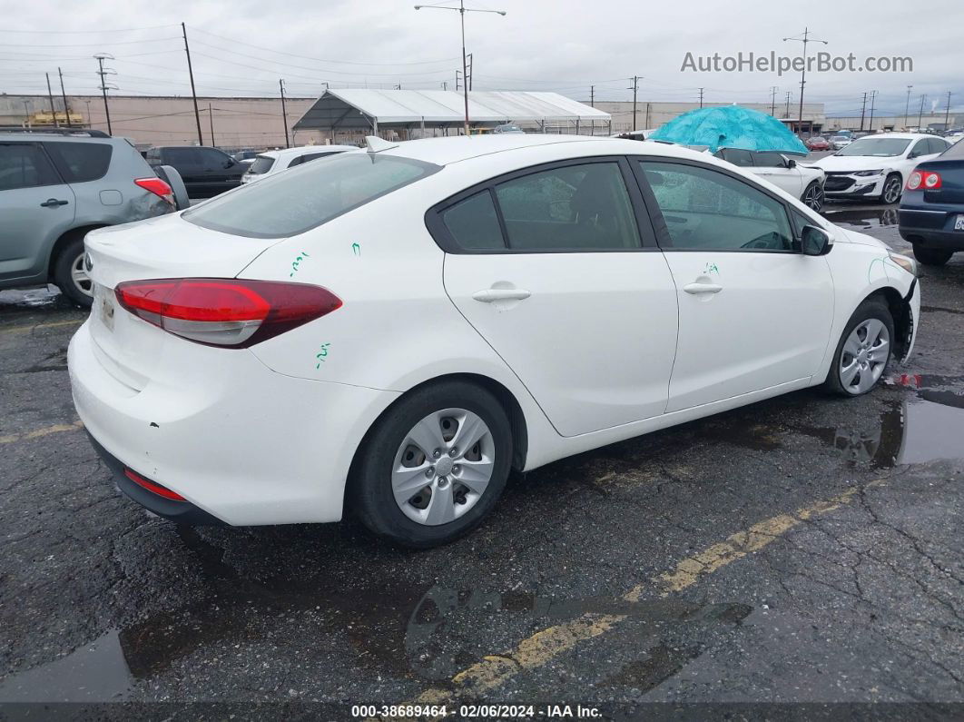 2017 Kia Forte Lx White vin: 3KPFK4A78HE050848