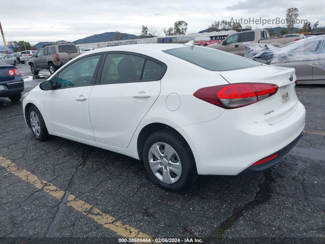 2017 Kia Forte Lx White vin: 3KPFK4A78HE050848