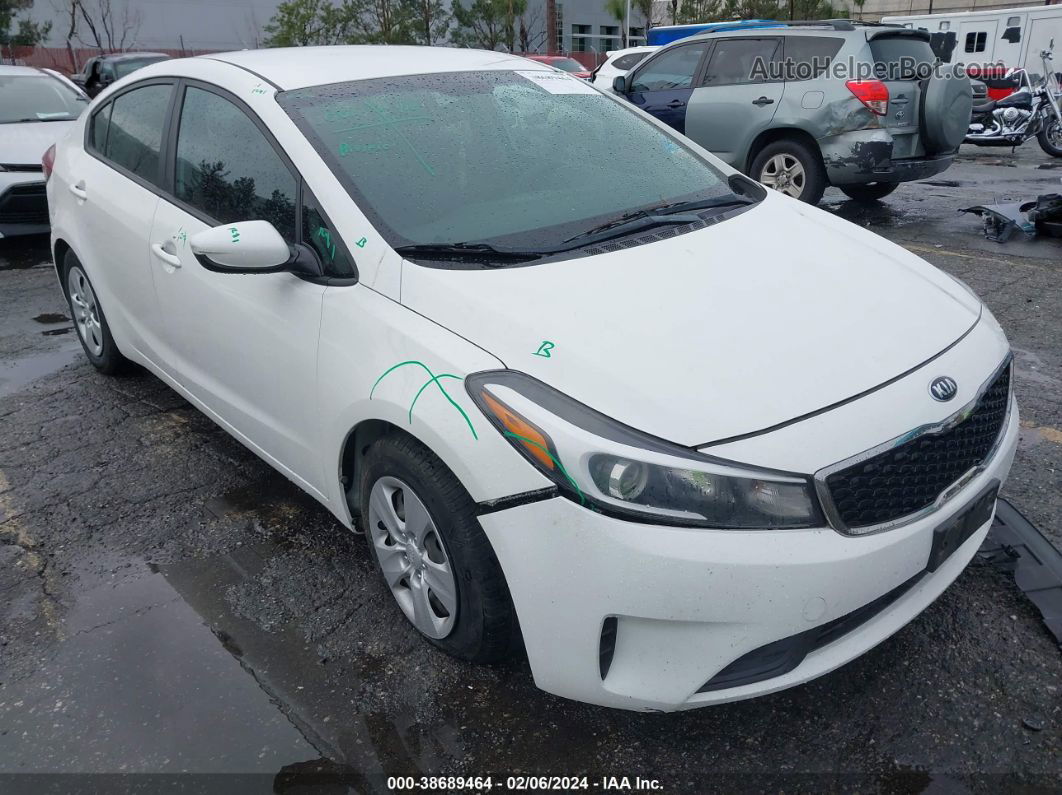 2017 Kia Forte Lx White vin: 3KPFK4A78HE050848