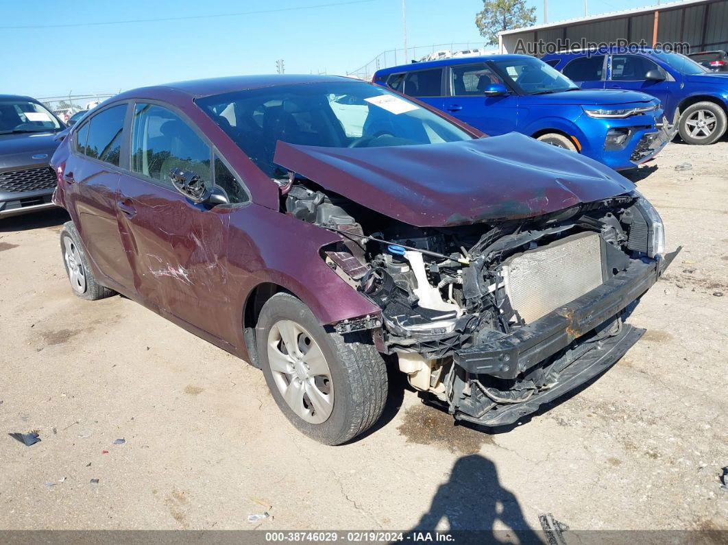 2017 Kia Forte Lx Burgundy vin: 3KPFK4A78HE150853