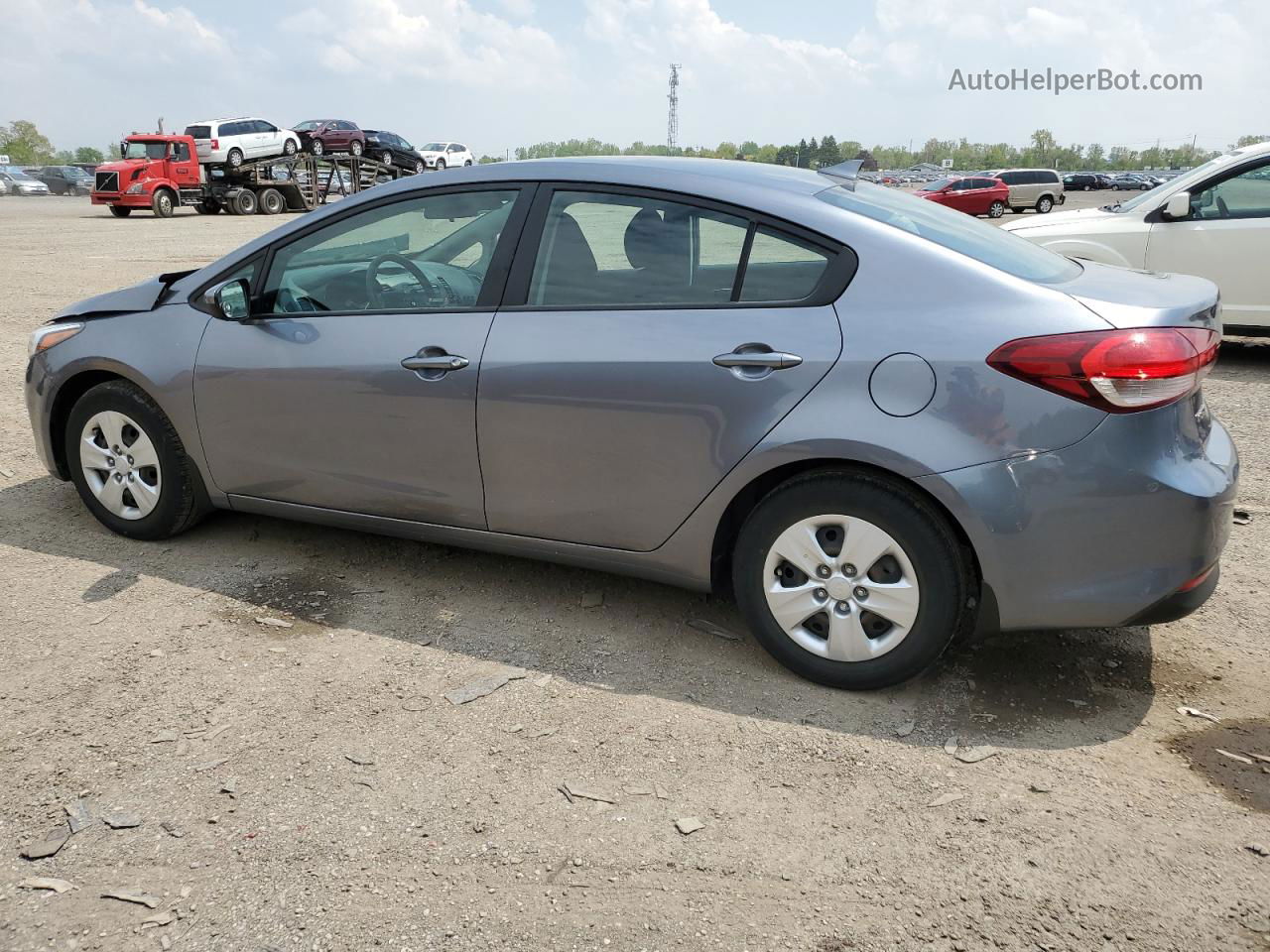 2018 Kia Forte Lx Gray vin: 3KPFK4A78JE259237