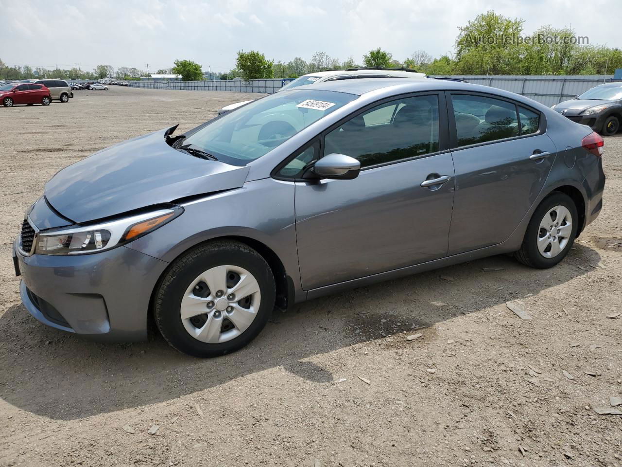 2018 Kia Forte Lx Gray vin: 3KPFK4A78JE259237