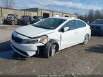 2018 Kia Forte Lx White vin: 3KPFK4A78JE263384