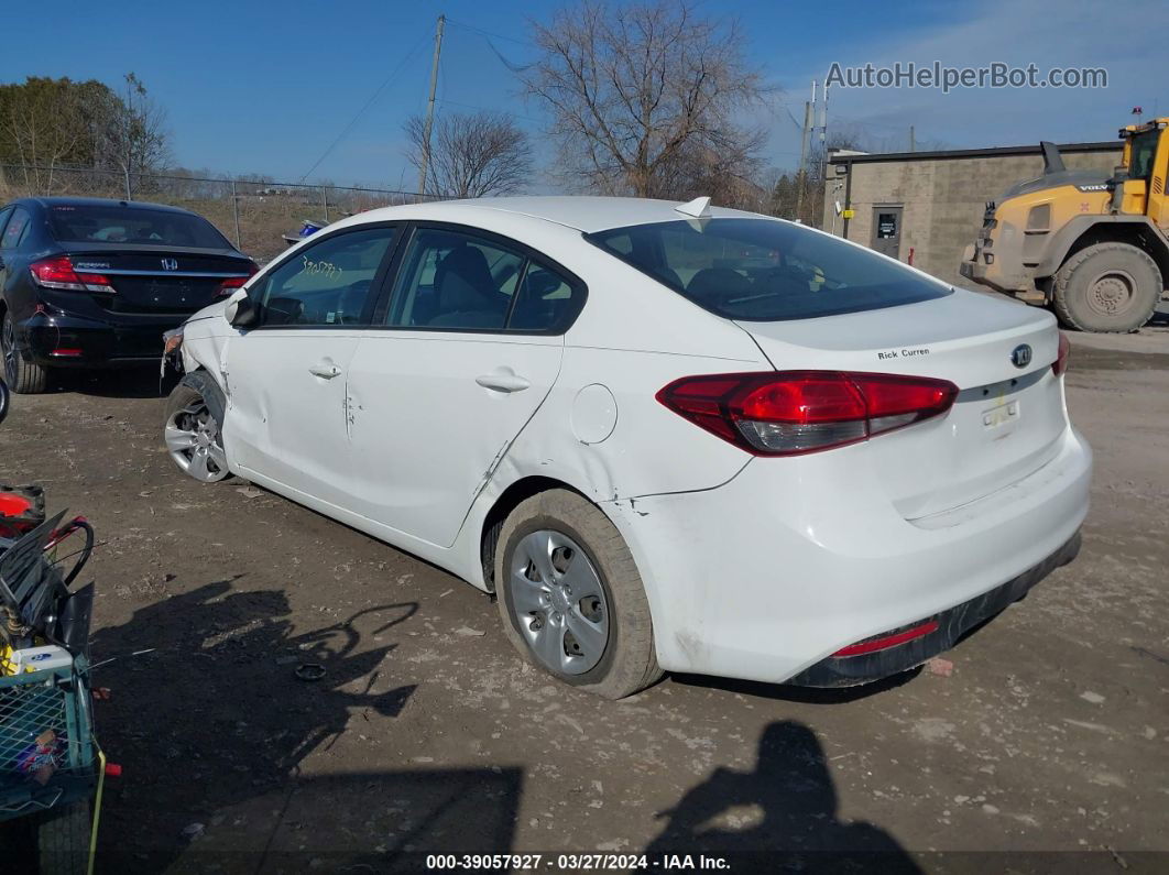 2018 Kia Forte Lx White vin: 3KPFK4A78JE263384