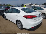 2017 Kia Forte Lx White vin: 3KPFK4A79HE014053