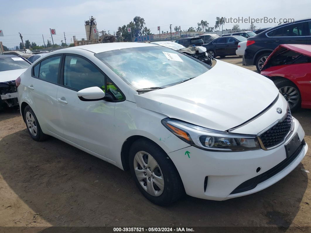 2017 Kia Forte Lx White vin: 3KPFK4A79HE014053