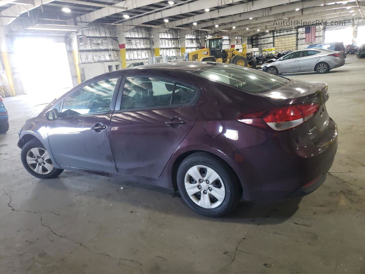 2017 Kia Forte Lx Burgundy vin: 3KPFK4A79HE027546