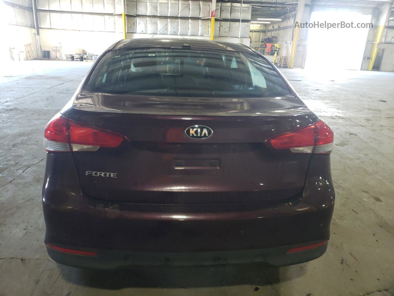 2017 Kia Forte Lx Burgundy vin: 3KPFK4A79HE027546