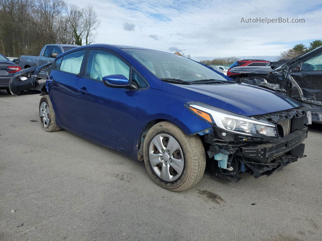 2017 Kia Forte Lx Blue vin: 3KPFK4A79HE030091