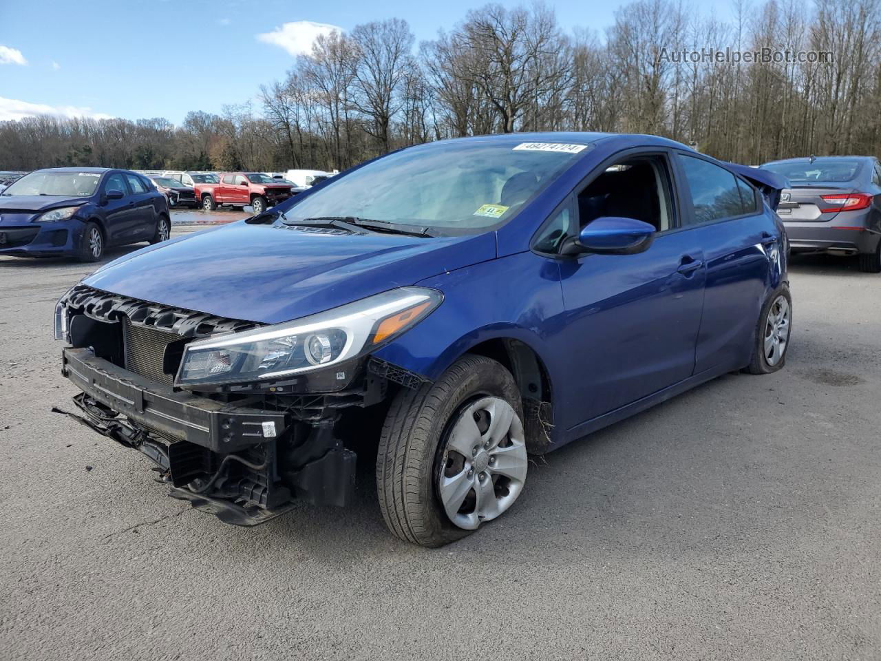 2017 Kia Forte Lx Blue vin: 3KPFK4A79HE030091