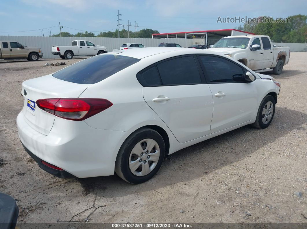 2017 Kia Forte Lx White vin: 3KPFK4A79HE045691