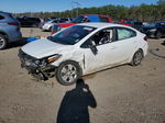 2017 Kia Forte Lx White vin: 3KPFK4A79HE052317