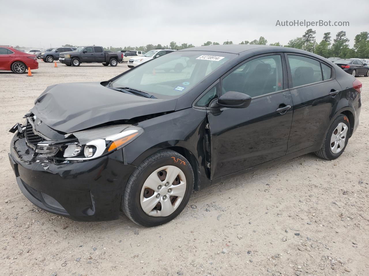 2017 Kia Forte Lx Черный vin: 3KPFK4A79HE064189