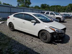 2017 Kia Forte Lx White vin: 3KPFK4A79HE075970