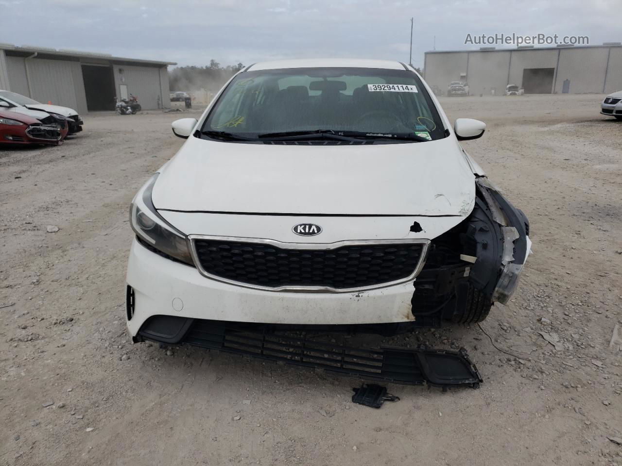 2017 Kia Forte Lx White vin: 3KPFK4A79HE099296