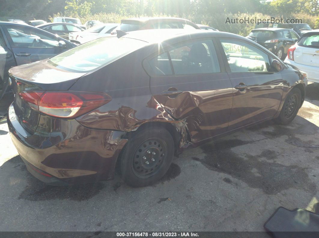 2018 Kia Forte Lx Maroon vin: 3KPFK4A79JE246366