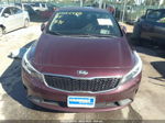 2018 Kia Forte Lx Maroon vin: 3KPFK4A79JE246366