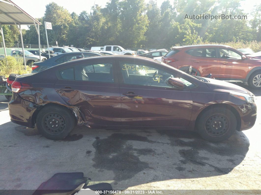 2018 Kia Forte Lx Maroon vin: 3KPFK4A79JE246366