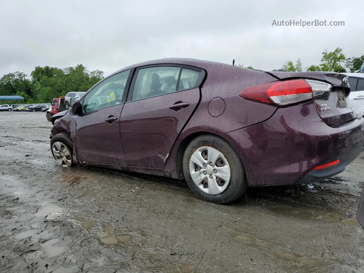 2018 Kia Forte Lx Burgundy vin: 3KPFK4A79JE281196