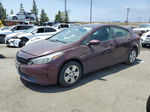 2017 Kia Forte Lx Burgundy vin: 3KPFK4A7XHE045828