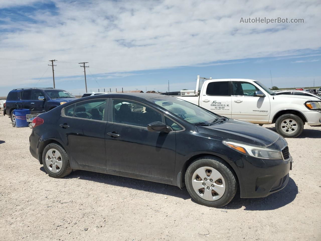 2017 Kia Forte Lx Черный vin: 3KPFK4A7XHE048678