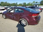 2017 Kia Forte Lx Burgundy vin: 3KPFK4A7XHE066386